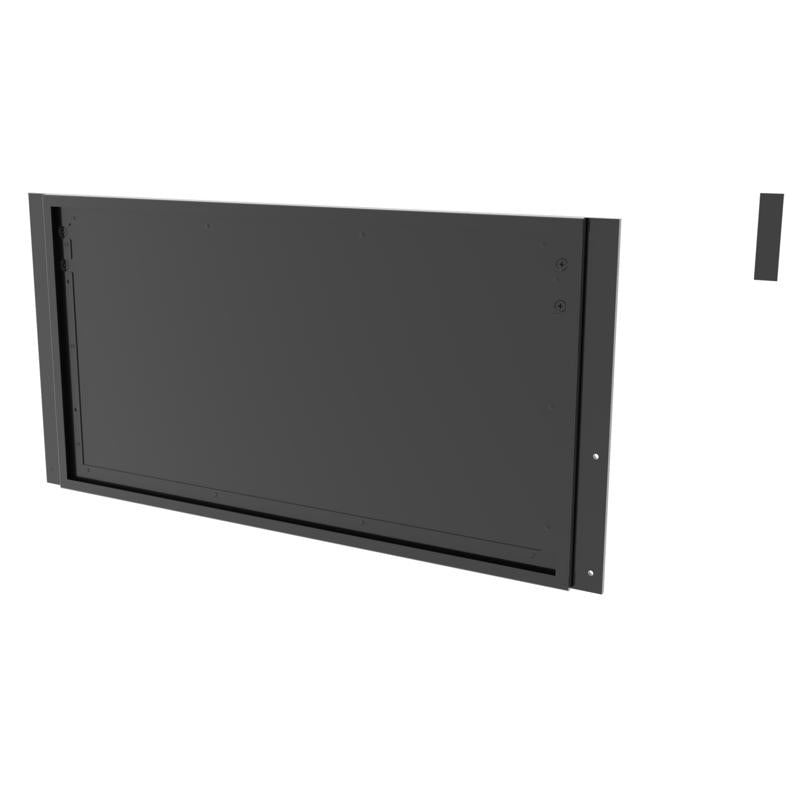 Emery Jensen ACE end cap sign holder for retail signage, clear plastic display for promotional or directional signs.