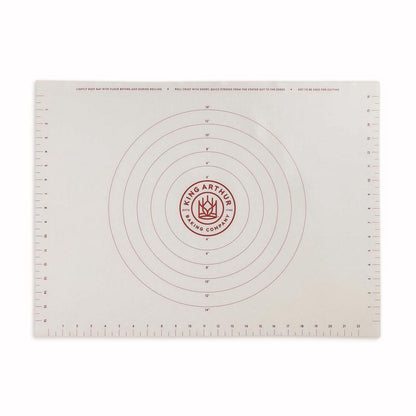Emery Jensen silicone bakeware bake mat in white, 18x25 inches, perfect for baking and non-stick cooking.