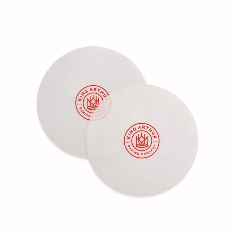 Emery Jensen 8-inch silicone bakeware set with two non-stick pans for baking cakes and desserts.