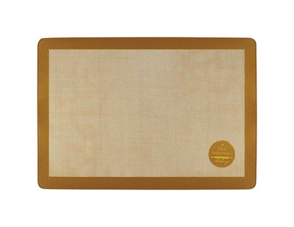 Emery Jensen silicone baking mat 11x16 inches, non-stick silicone bakeware for easy baking and pastry preparation.