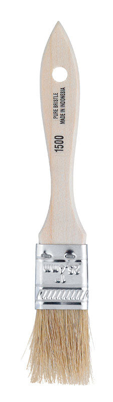 White disposable chip brushes from Emery Jensen, 1-inch size, pack of 36, ideal for single-use painting or coating projects.
