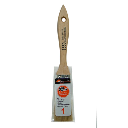 Pack of 24 Emery Jensen double-thick 1-inch chip brushes, single-use disposable paint brushes for versatile application.