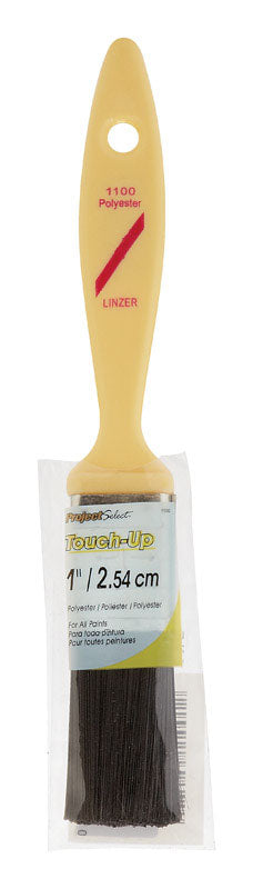 Set of 36 Emery Jensen 1-inch disposable poly paintbrushes for single-use painting projects.