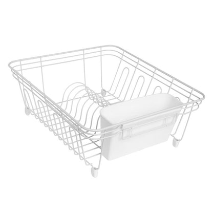White 14-inch sinkware organizer by Emery Jensen, designed for kitchen sink organization and storage.