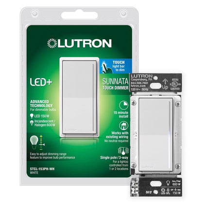 DIMMER SWTCH WHT 120V