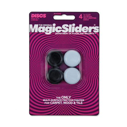 Emery Jensen floor slide 7/8-1 slip-resistant grippers, set of 4, designed for secure grip on smooth surfaces.