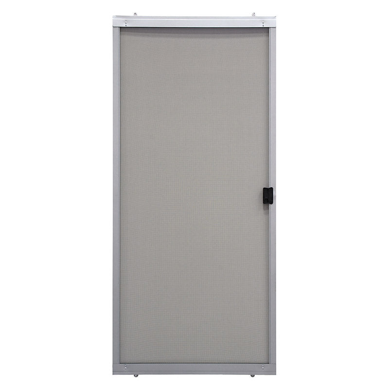 Emery Jensen sliding patio door in gray, featuring large glass panels and a sleek frame for modern outdoor access.