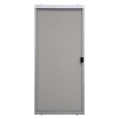 Emery Jensen sliding patio door in gray, featuring large glass panels and a sleek frame for modern outdoor access.