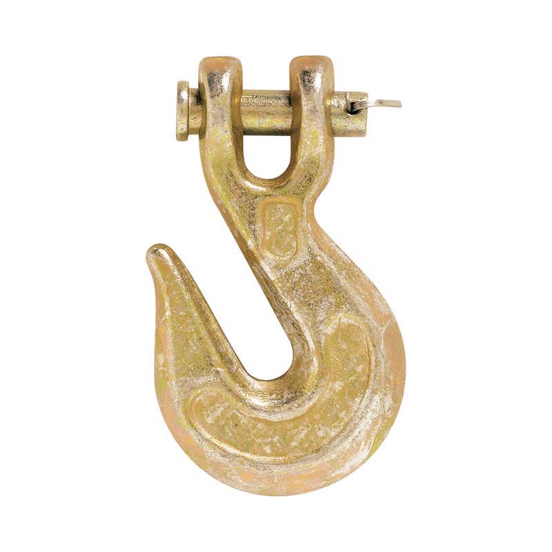 Pack of five Emery Jensen G70 5/16" clevis grab hooks, slip-style hardware suitable for secure lifting and rigging applications.