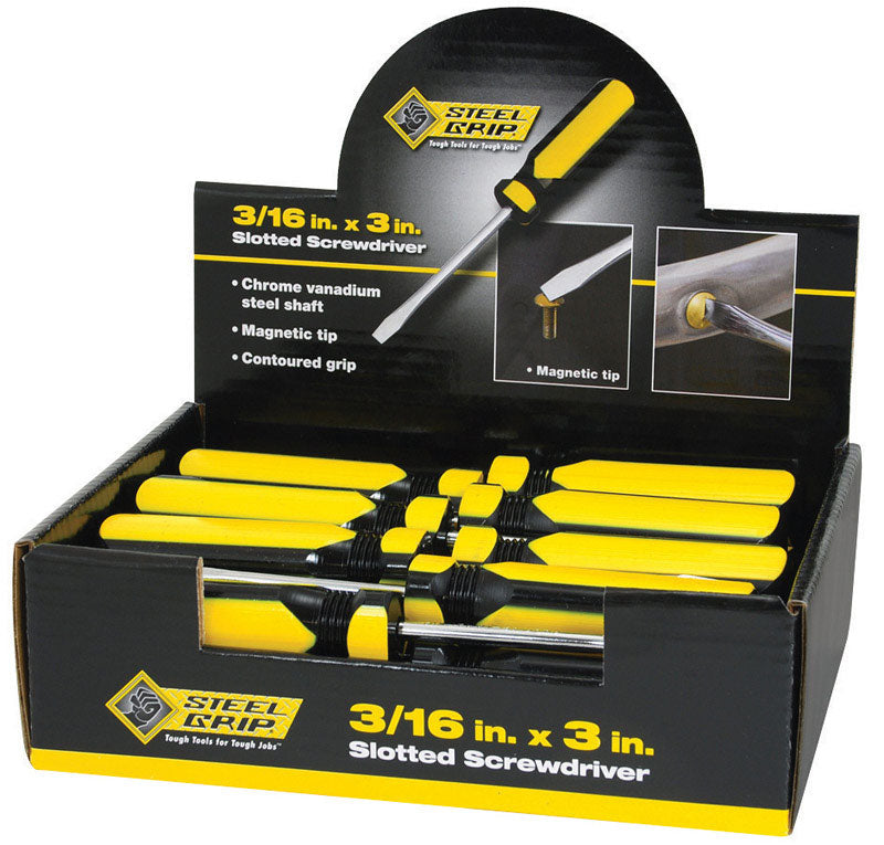 SCREWDRIVER 3/16X3 SG - Pack of 24