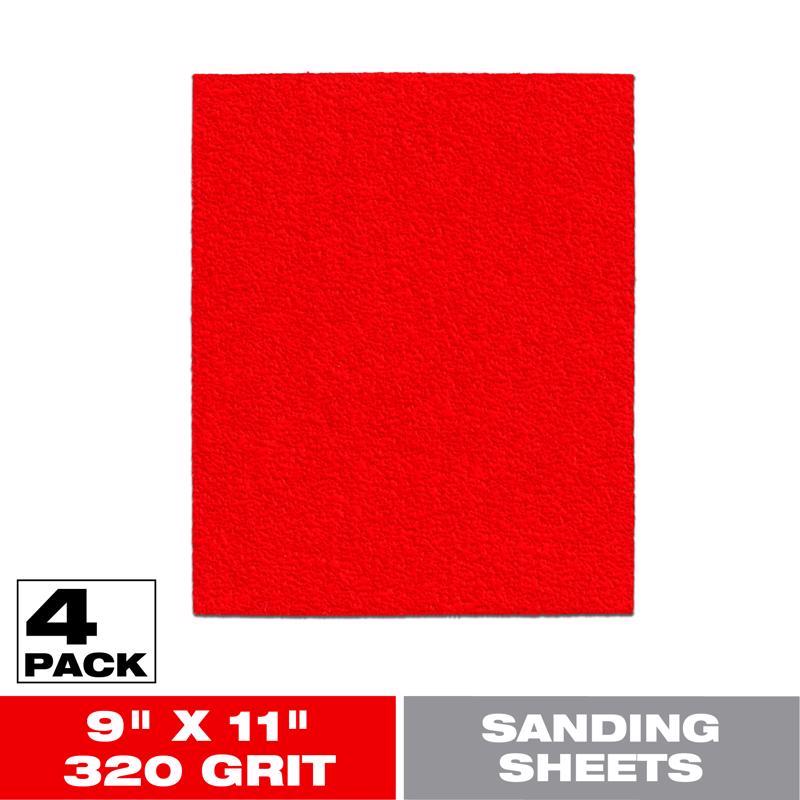 SANDING SHEET 320GR 4PK