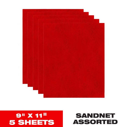SANDING SHEET ASST 5PK