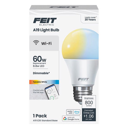 FT LED A19 60W AJ WH