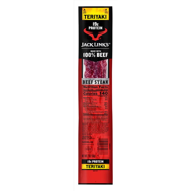 BEEF TERIYAKI STEAK 2OZ - Pack of 12