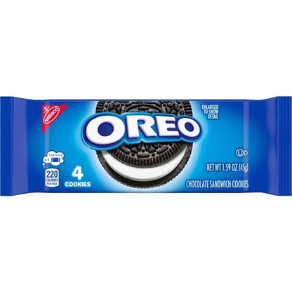Emery Jensen Cookies CHC 1.59oz snack pack with four cookies, shown in a box of 10 packs for convenient snacking.