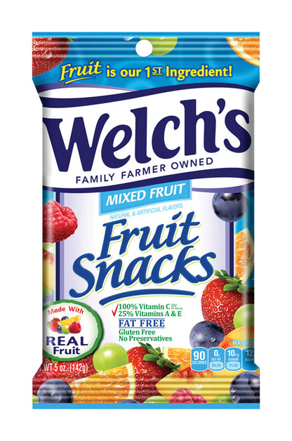 FRUIT SNACKS 5OZ MIXED - Pack of 12