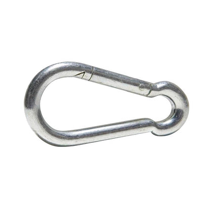 Emery Jensen zinc snaps and rings, 3.5-inch size, 230-pound capacity, used for securing or fastening in construction or hardware applications.