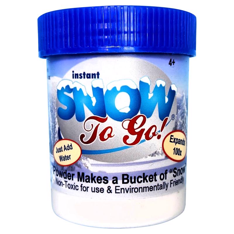 Emery Jensen artificial snow spray in a 3-gallon container, designed for holiday decorations and festive displays.