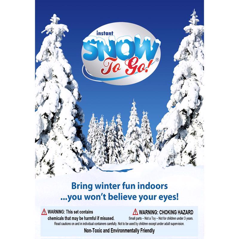 Emery Jensen Snow To Go ArtFCL snow spray in a clear bottle, designed for creating realistic snow effects and scents.