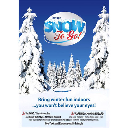 Emery Jensen Snow To Go ArtFCL snow spray in a clear bottle, designed for creating realistic snow effects and scents.