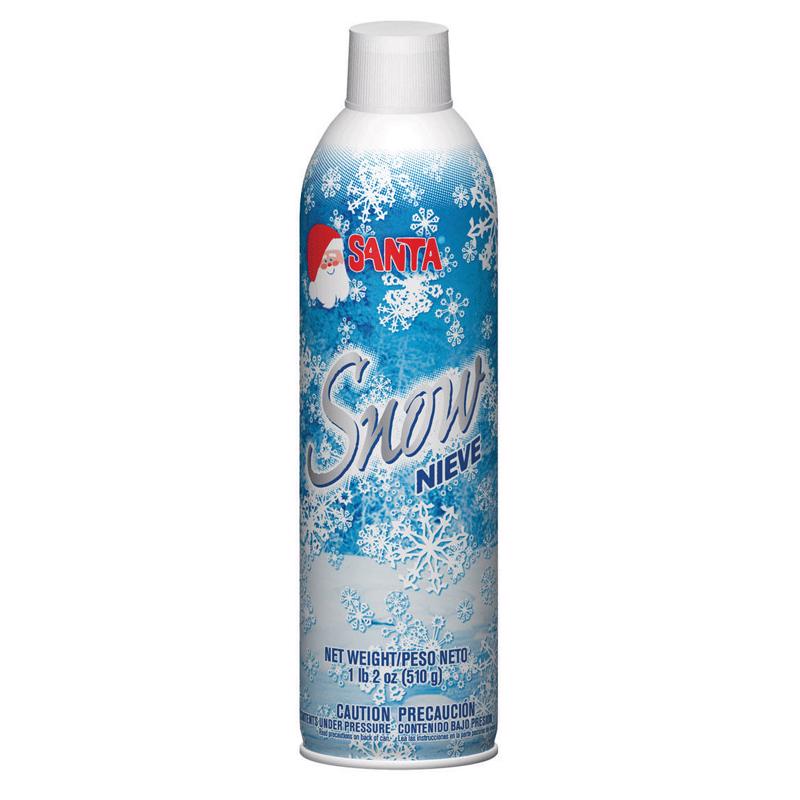 Emery Jensen spray snow in 18oz bottles, pack of 12, for holiday decorations and winter-themed displays.