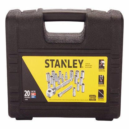 SOCKET SET 1/4DR 20PC