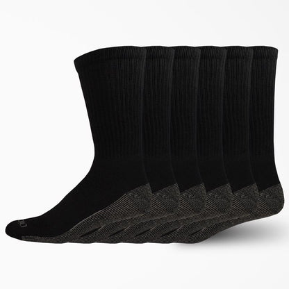 CREW SOCK MEN BLACK 6-12 - Pack of 2