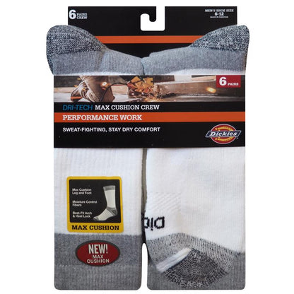 CREW SOCKS MEN WHT 6PAIR - Pack of 2