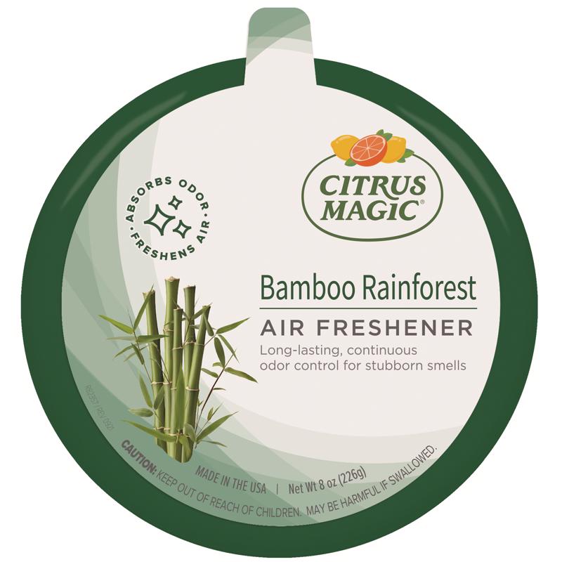 Emery Jensen solid air freshener in 8oz container, natural air freshener block with fresh scent, shown in a clean, simple design.