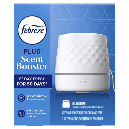 Emery Jensen solid air freshener in oil warmer scent, with a compact, natural wax block designed to freshen indoor spaces.