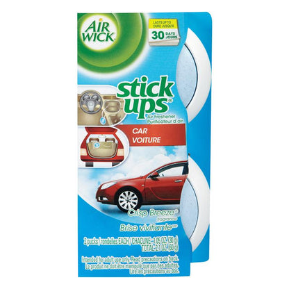 Emery Jensen Airwick StickUps solid air fresheners pack of 12, discreet home scent refreshers in individual white blocks.