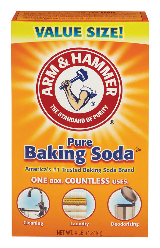Six Emery Jensen Deodrzr Baking Soda solid air fresheners in a pack, designed to freshen and deodorize indoor spaces naturally.