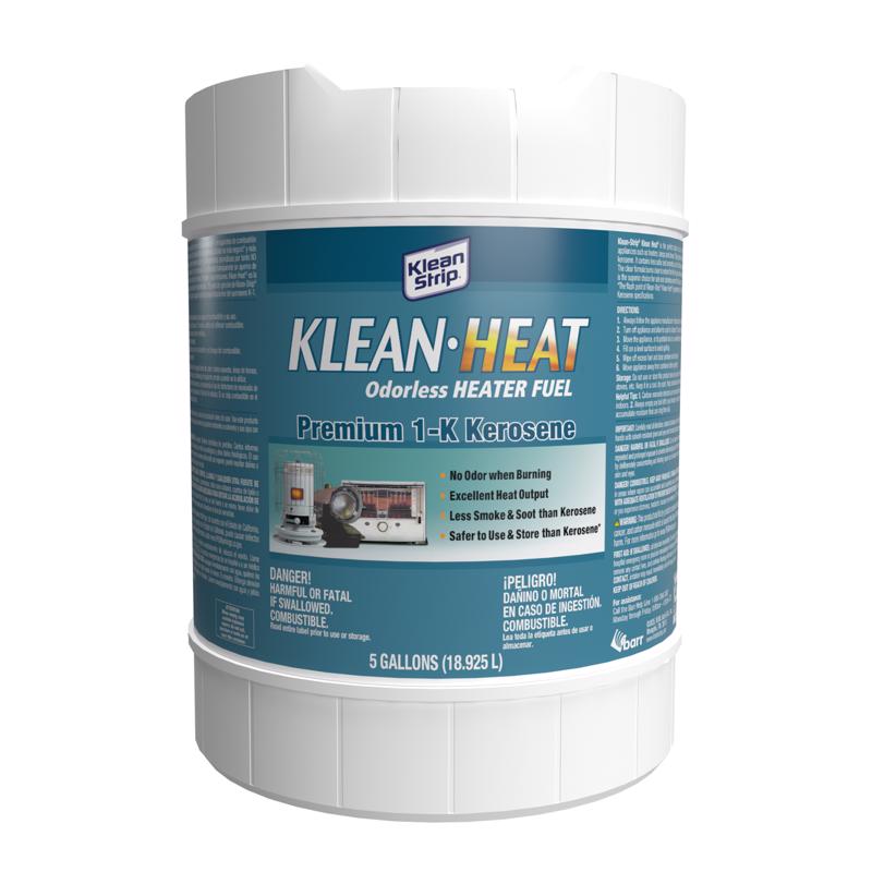 Emery Jensen clean burning fuel in a 5-gallon container, solvent and thinner for industrial and outdoor use.