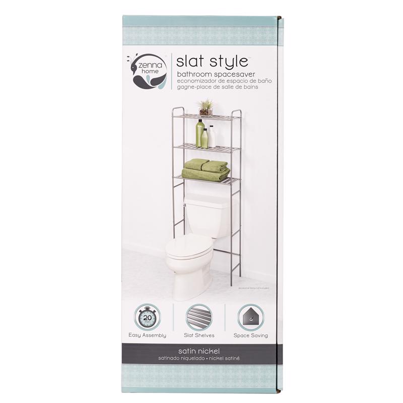 Emery Jensen space saver shelf organizer with steel construction and multiple storage compartments for efficient space management.