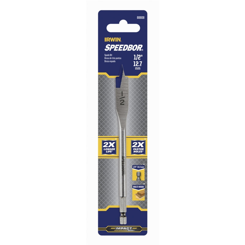 Emery Jensen BIT DRILL 1/2-inch Speedbor spade and bore bit set for wood drilling, shown with multiple bits on a white background.