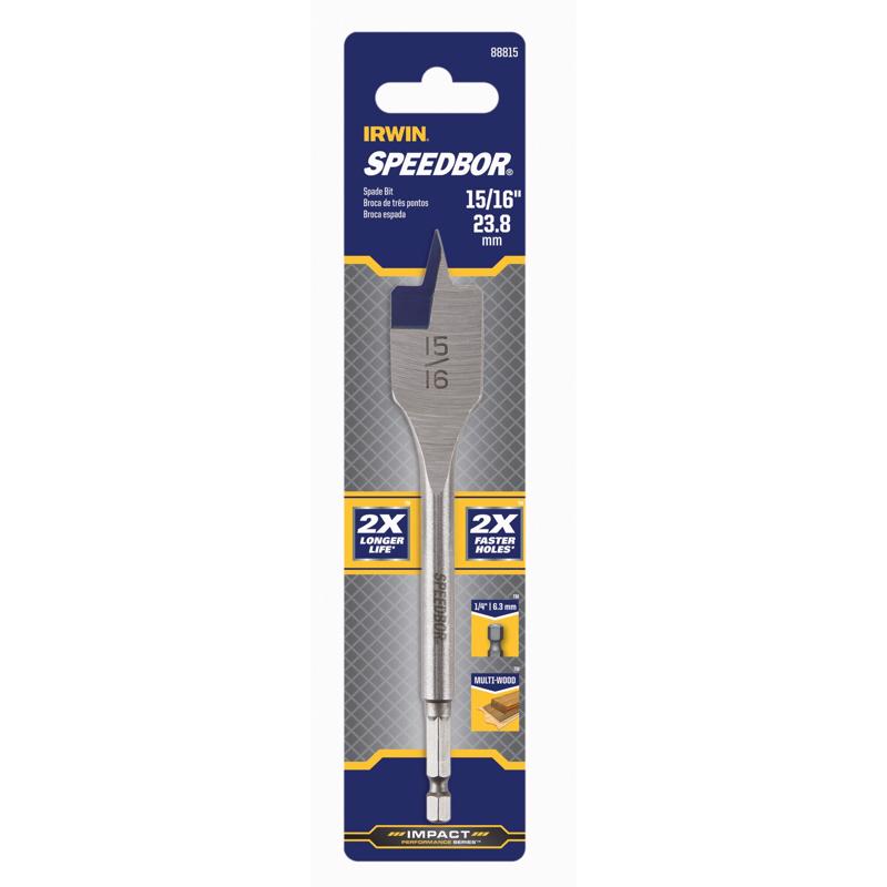 Emery Jensen BIT DRILL 15/16" Speedbor spade and bore bit set for drilling wood and metal applications.