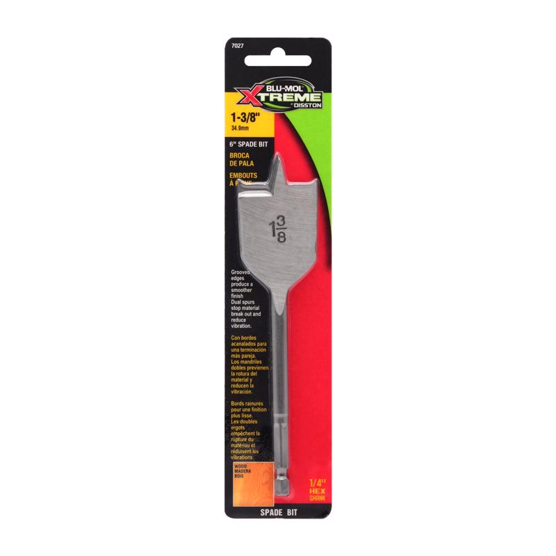 SPAD BIT CS HEX 1-3/8X6"