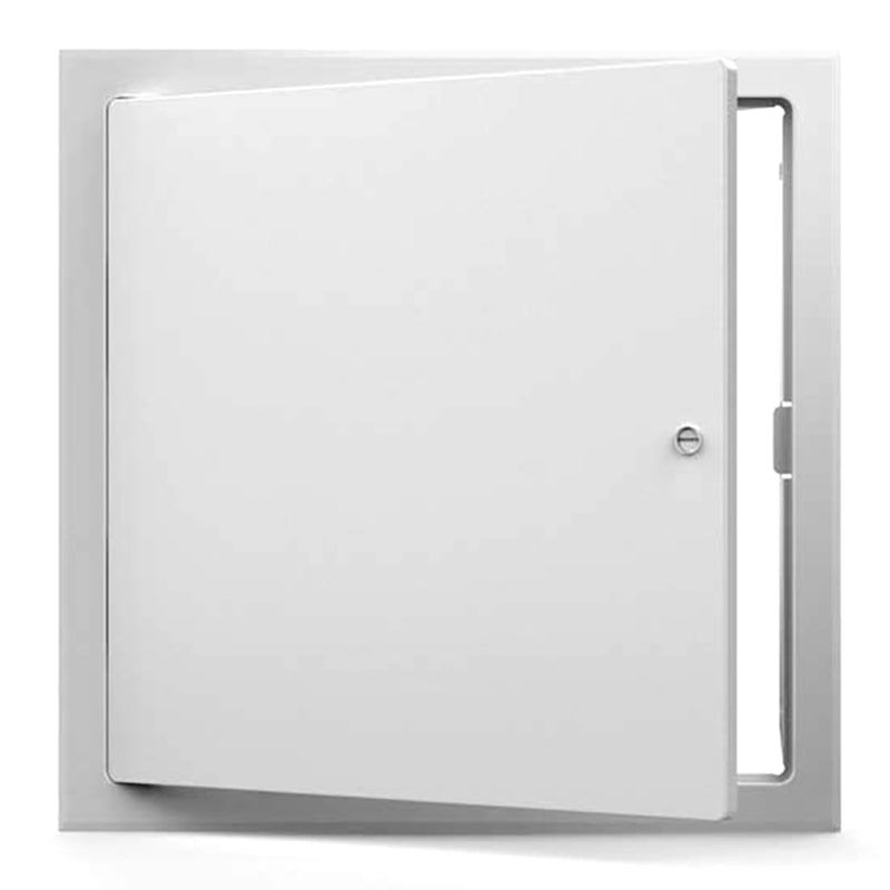 Steel access door by Emery Jensen, 18x18 inches, designed for specialty access panels in walls or ceilings.