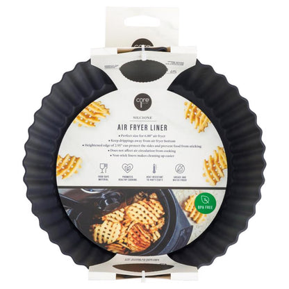 Emery Jensen air fryer LNR SLCN 2QT specialty accessory in black, designed for efficient air frying and easy cleaning.