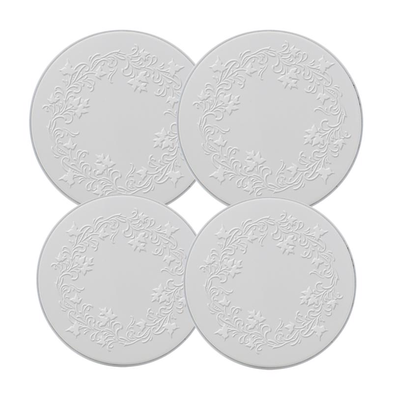 Emery Jensen BRNR CVR Set Rnd White 4-pack of specialty accessories for secure storage and organization.