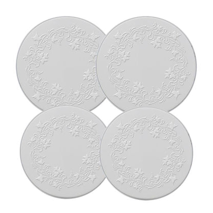 Emery Jensen BRNR CVR Set Rnd White 4-pack of specialty accessories for secure storage and organization.