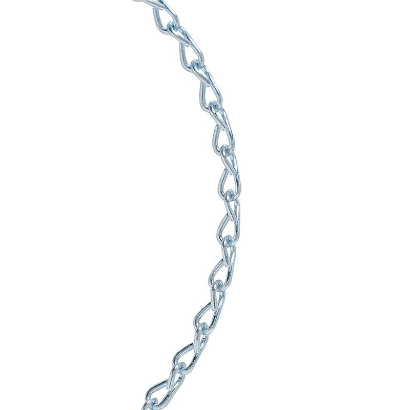 Emery Jensen specialty chain, single link, galvanized steel, 10-pound weight, suitable for industrial and construction use.
