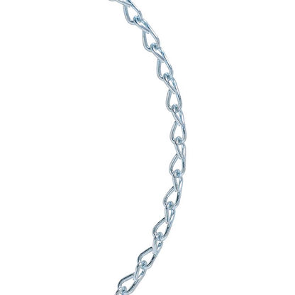 Emery Jensen JCK single gold-colored specialty chain, 100 feet long, with detailed close-up of chain links.