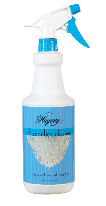 Emery Jensen CLEANR Chandelier 32oz bottle of specialty cleaner for chandelier glass and metal surfaces.