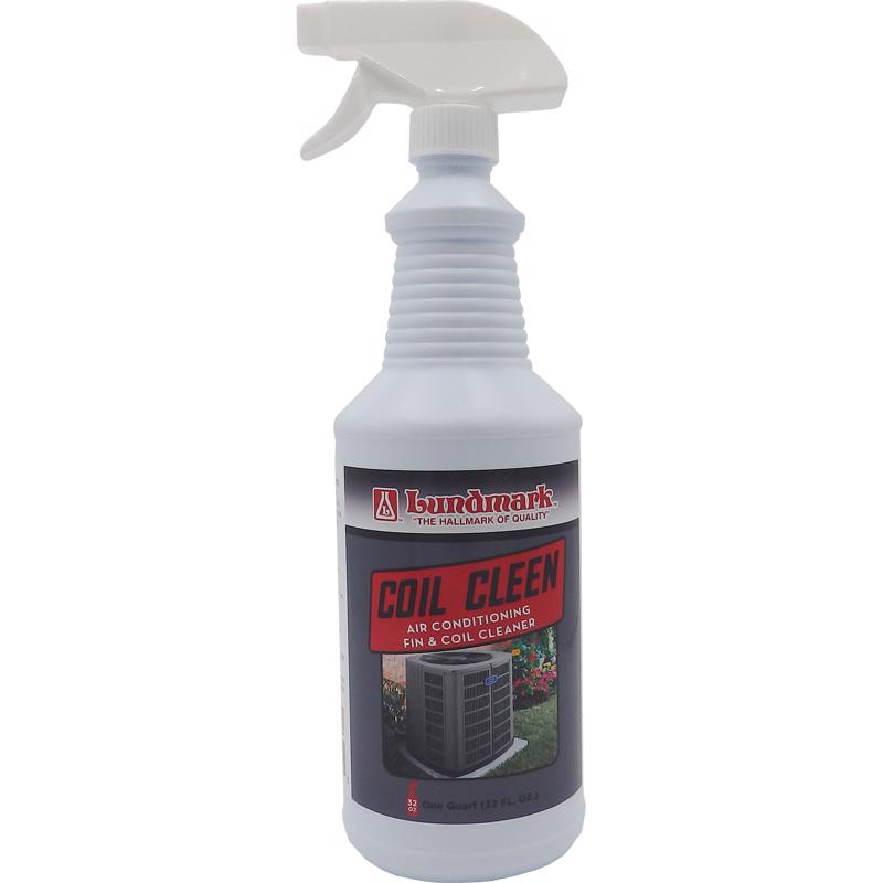 Six 32oz bottles of Emery Jensen CLEANR COIL CLEEN specialty cleaner, ideal for coil and equipment cleaning, in a pack of six.
