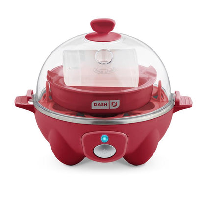Emery Jensen plastic egg cooker with 360W power, compact kitchen appliance for quick and easy egg boiling.