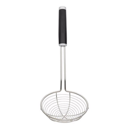 Emery Jensen Asian Strainer Abs/SS BK, a specialty gadget with a black finish, designed for precise straining tasks.