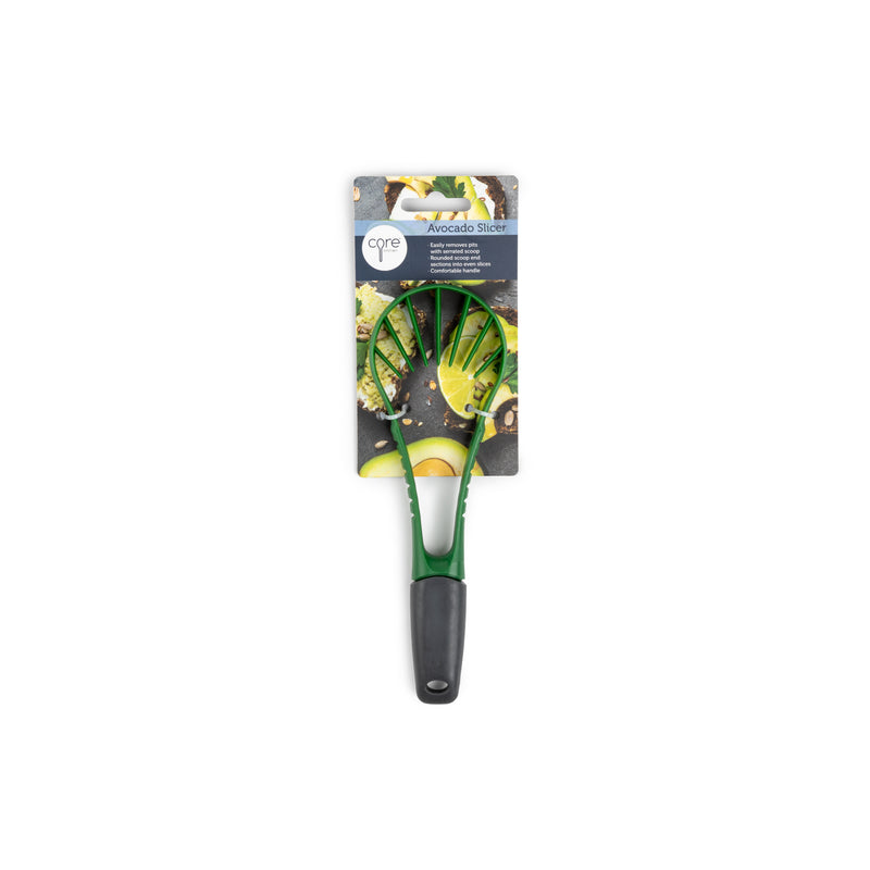 Emery Jensen avocado slicer with a durable plastic and TPR handle, designed for easy and precise avocado slicing.