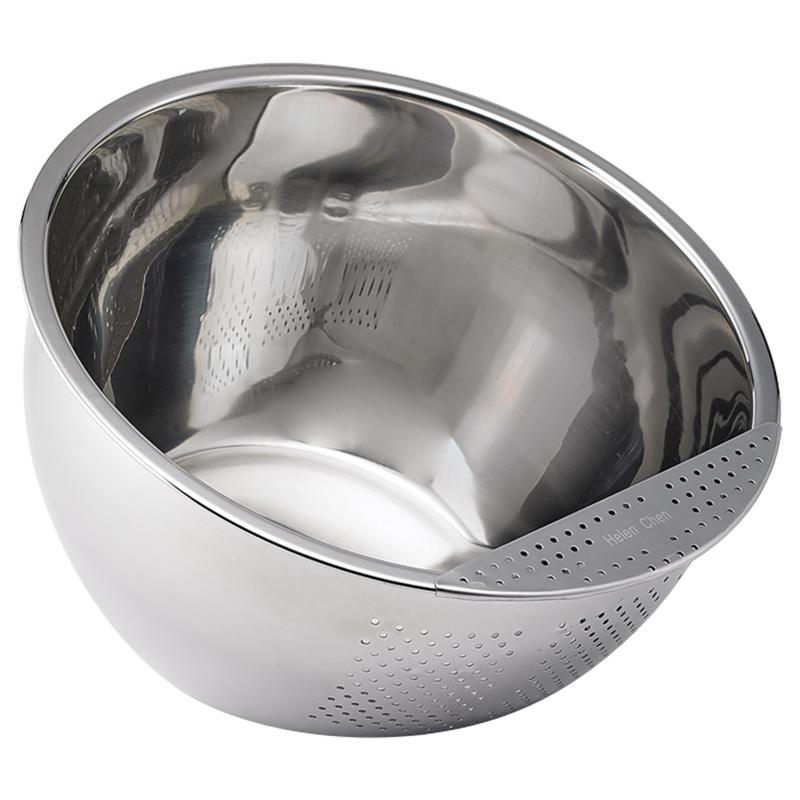 Emery Jensen rice warming bowl from specialty gadgets collection, stainless steel design with lid for keeping rice warm.