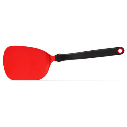 Red Emery Jensen Chopula nylon 12-inch specialty kitchen spatula with a sturdy handle and flexible head.